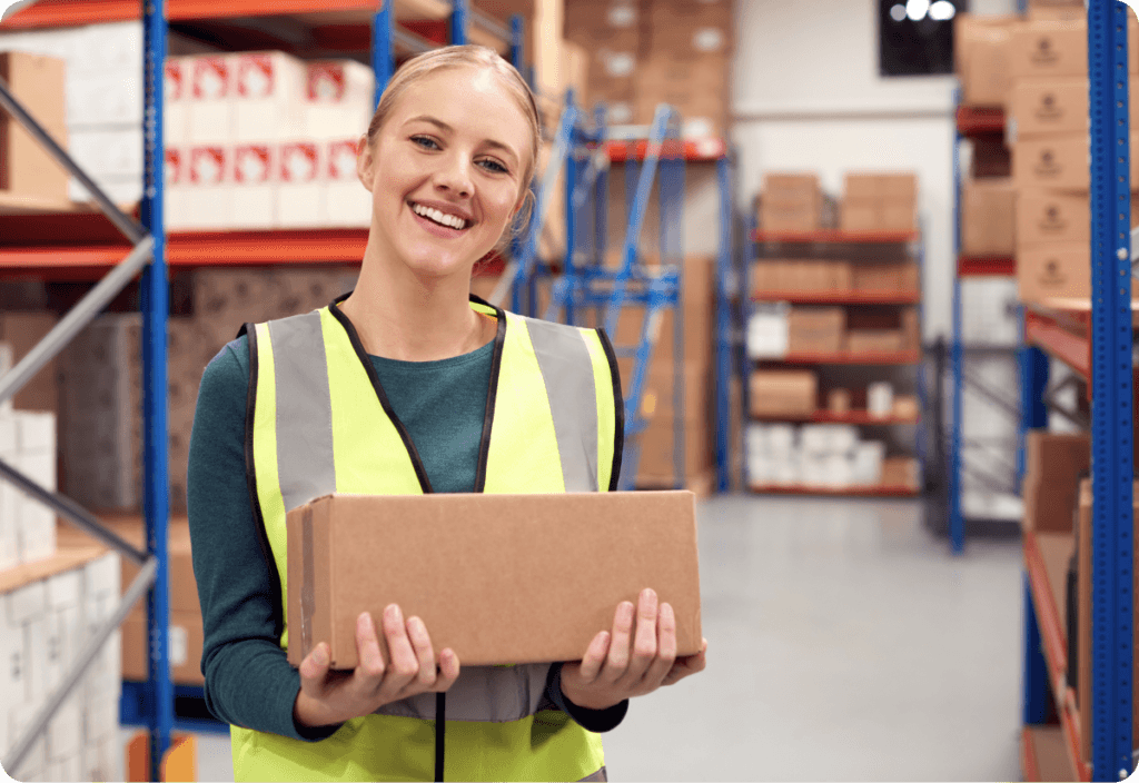 warehouse employees such as this woman are integral in streamlining the shipping process