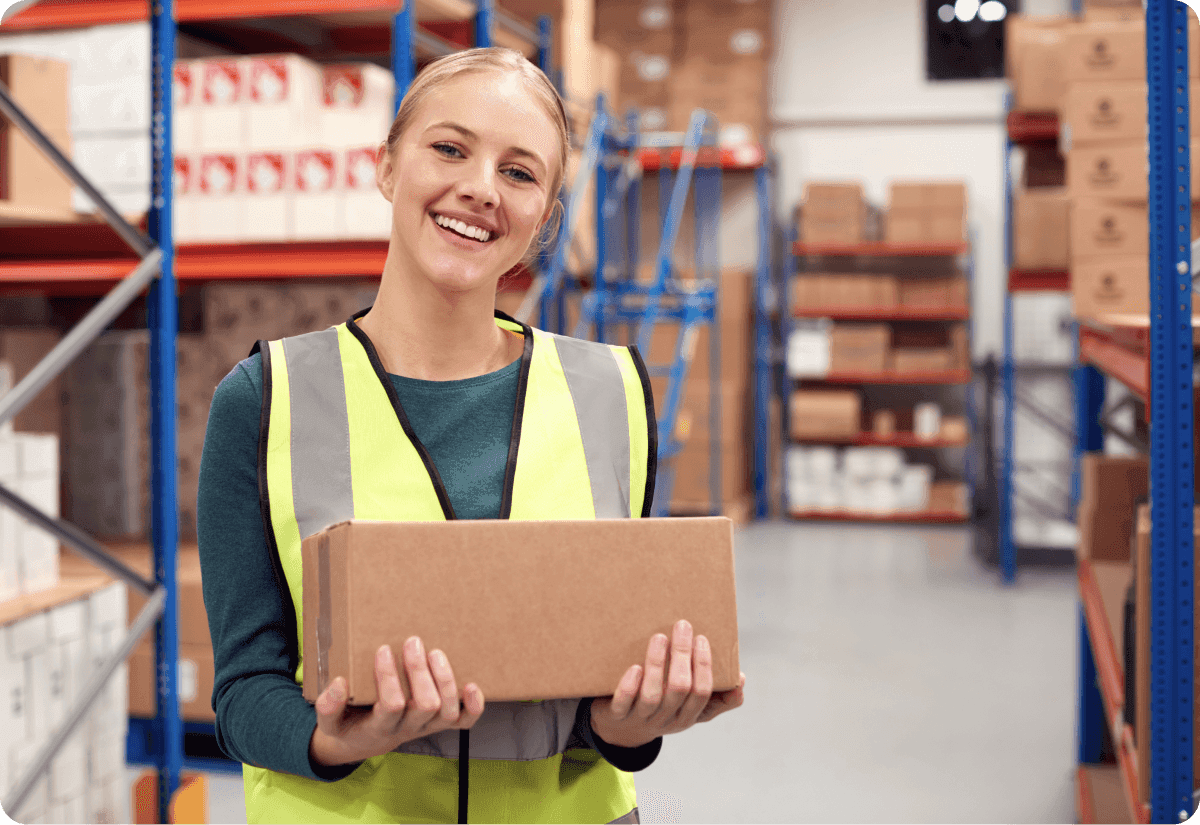 warehouse employees such as this woman are integral in streamlining the shipping process