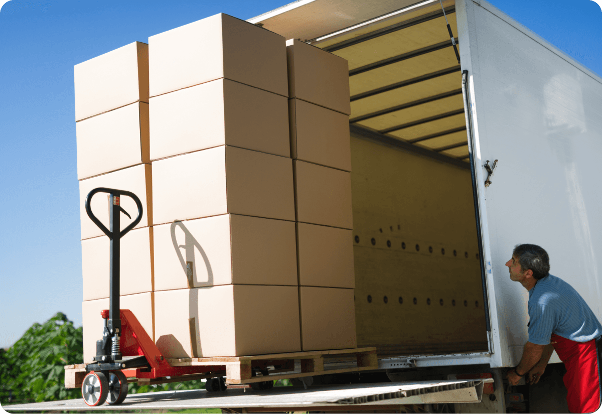 cargo being loaded into delivery truck showing effiicient order fulfillment services