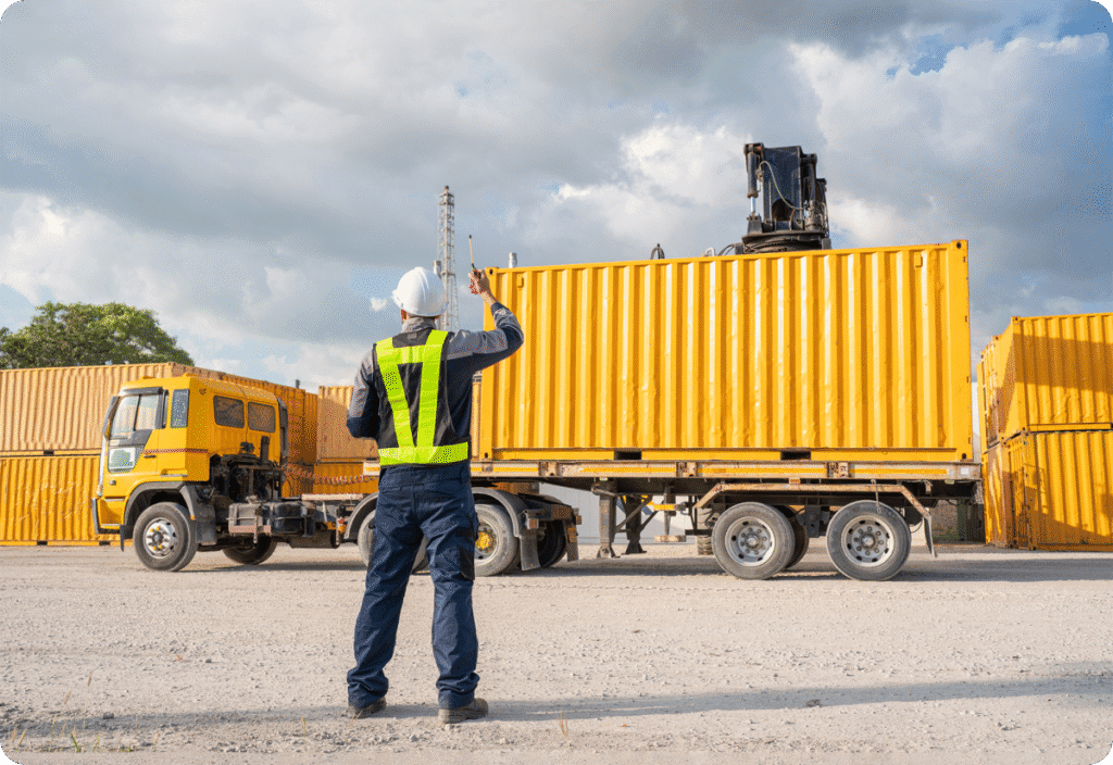 Freight brokerage partner demonstrating efficient freight brokerage processes while at work